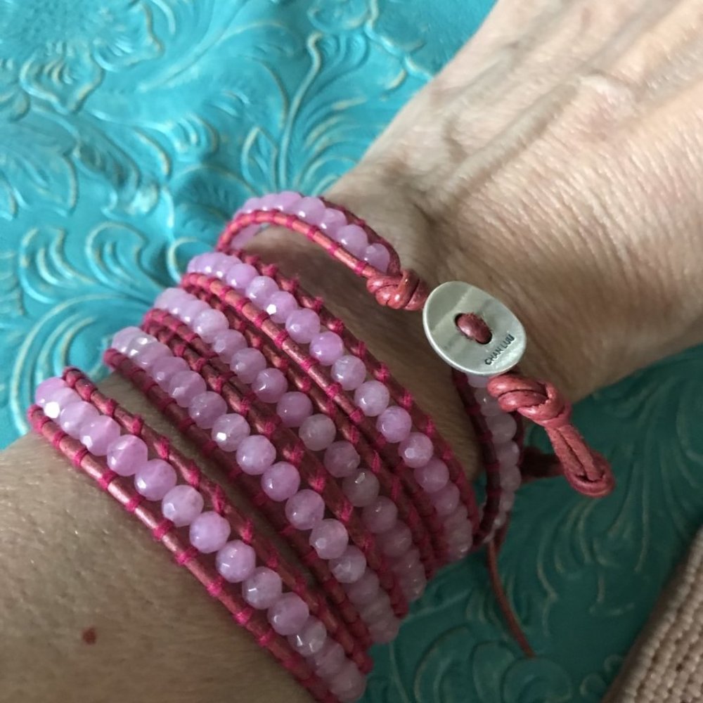 Chan Luu pink wrap bracelet